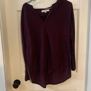 loft purple long sleeve